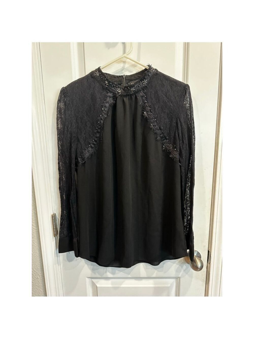 Panitti Black Lace Blouse XL
